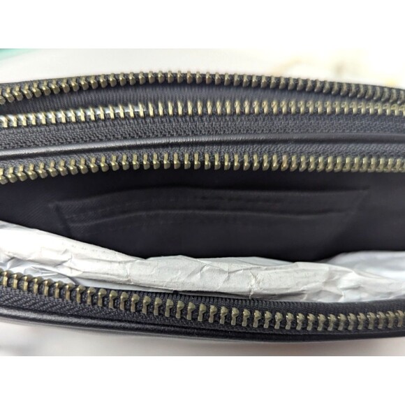 Coach Black Canyon Quilt Exotic Embossed Leather Clutch Crossbody Purse NWT - Picture 14 of 15